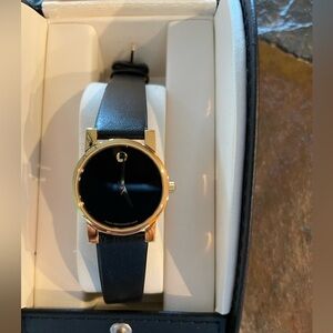 Movado Ladies Moderna Gold Plate Watch